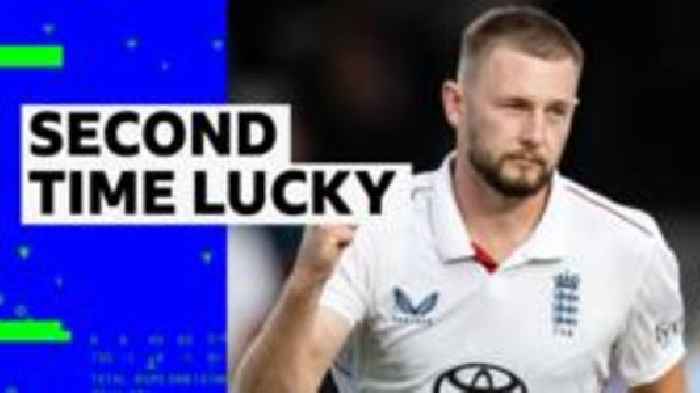 Atkinson sees lbw decision overturned then gets Jurel out next ball