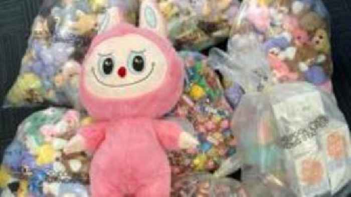 Fake Labubu dolls seized from seaside town's shops