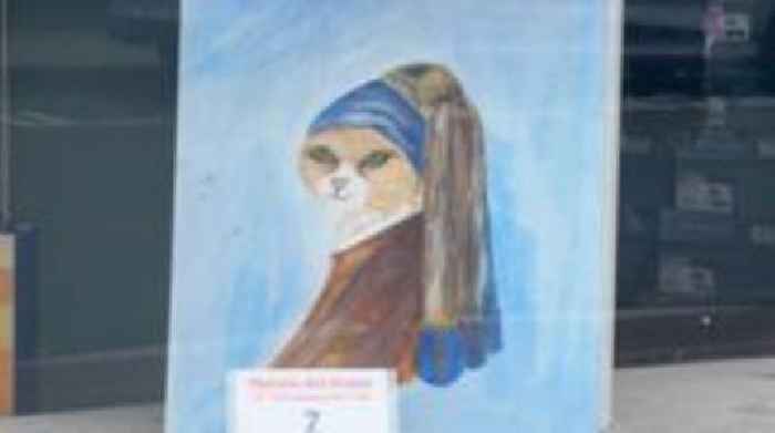 Famous feline resident takes over town art trail