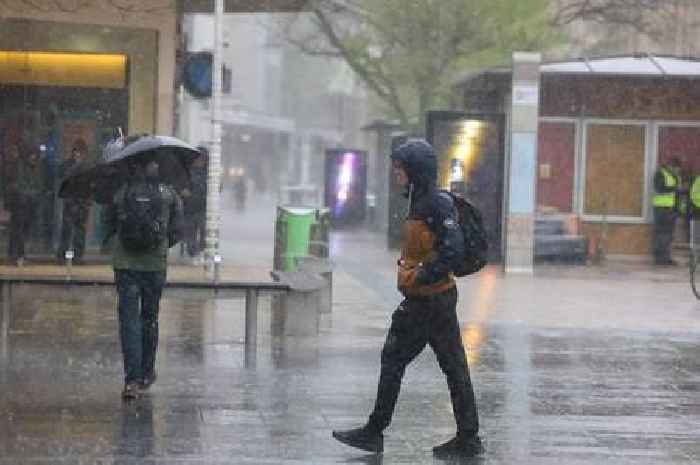 Live: Thunder and torrential rain lashes Bristol with weather warning in place