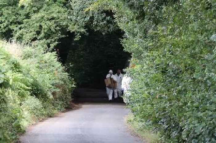 In pictures: Police continue searching woods at scene of alleged murder in Sticker