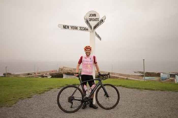 Stirling dad completes cross-country cycle ride for cancer charities