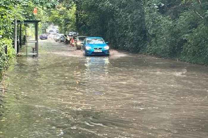 Flash flooding hits Cardiff as heavy rain leaves roads deluged with water