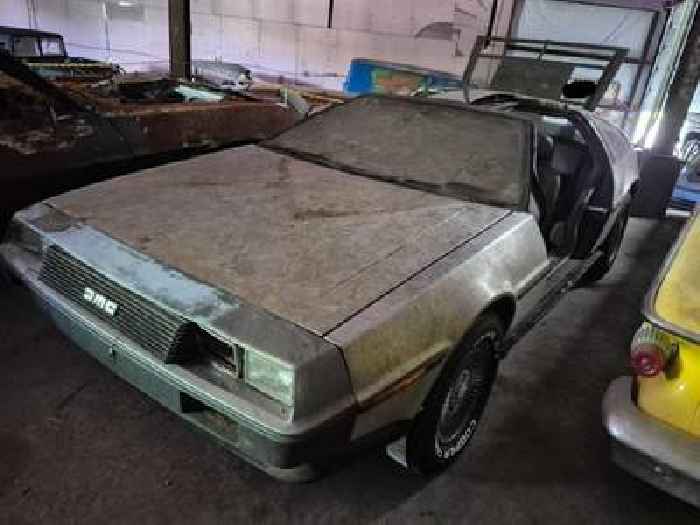 Dusty, Damaged, and Doorless: Forgotten DeLorean Resurfaces at Copart