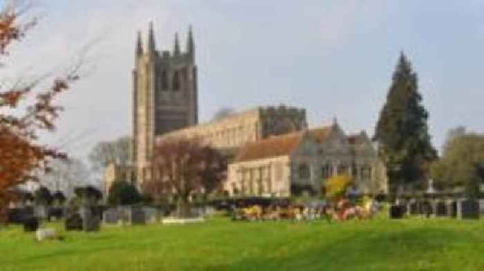 Church reopens after panel falls from height