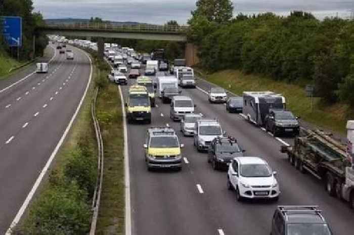 M54 closed live as air ambulance called to serious crash involving multiple vehicles