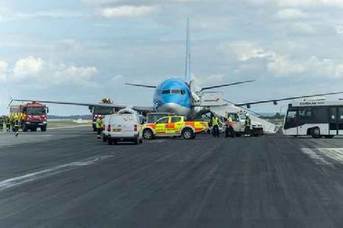 Terror as Birmingham-bound plane's tyre explodes on take-off