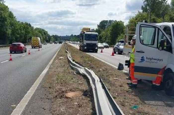 M5 lane to remain closed all night after crash sparked major delays