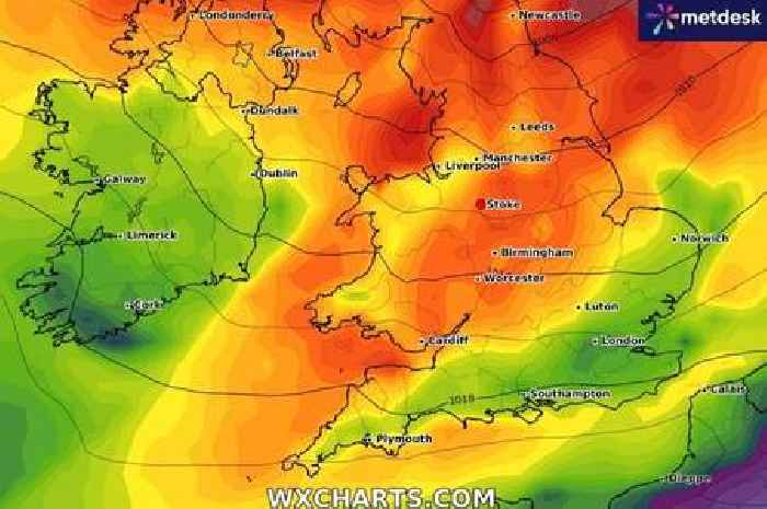 Latest Stoke-on-Trent forecast as Storm Floris to batter UK with 85mph winds