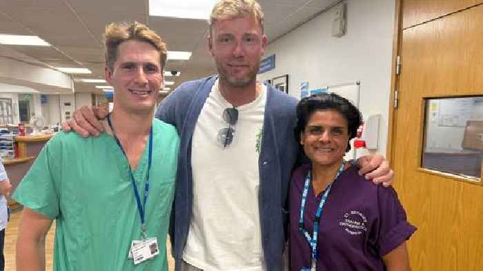 Flintoff praises NHS staff who treated him after crash, as doctor says his injuries were among 'most complex' he's ever seen