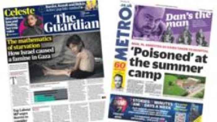 The Papers:  'How Israel caused a famine' and 'Poisoned at summer camp'