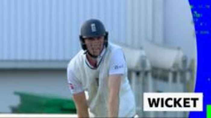 'He can't believe it' - Siraj bowls Crawley with last ball of the day