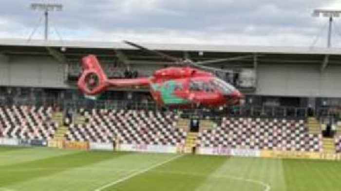 Stadium evacuated following medical emergency at League Two match