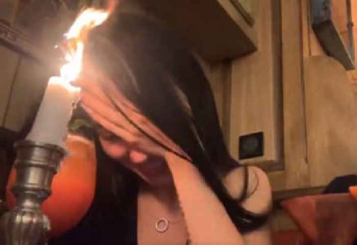 Live Streamer Briefly Sets Head on Fire