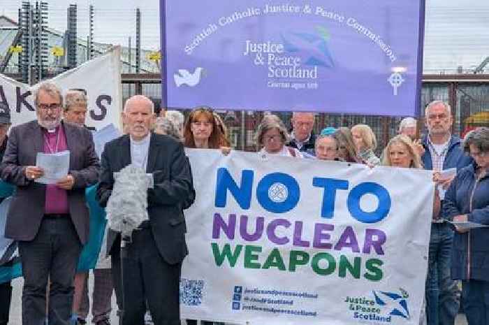 Anti-nuclear weapons demo takes place at Faslane base