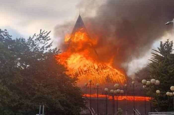 Huge fire at St Mungo's Cumbernauld as fire crews race to church blaze