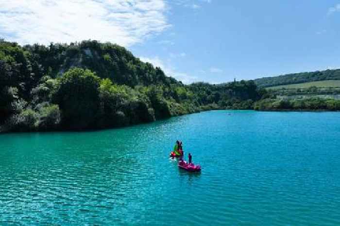 The beautiful Kent lake with water so clear it's 'like being in the Maldives'