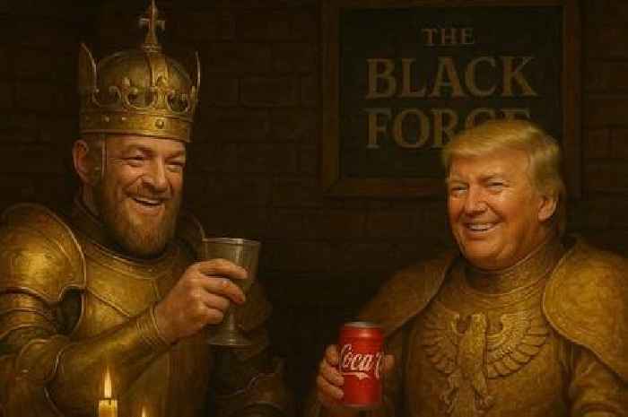 Conor McGregor invites Trump to try 'best Coke in Ireland' with bizarre medieval knights image