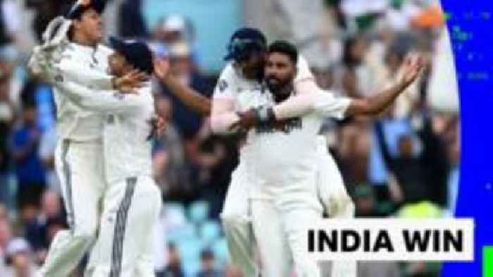 'India have won' - Siraj bowls Atkinson to secure six run victory