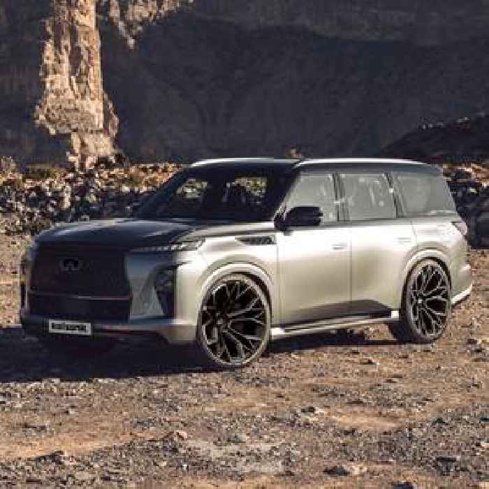 2025 Infiniti QX80 Luxury SUV Gets Virtually Dropped on Four Types of Aftermarket Wheels 