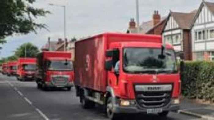 Royal Mail funeral cortege for much-loved postman