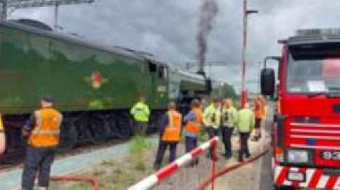 Fire brigade called out to rescue Flying Scotsman