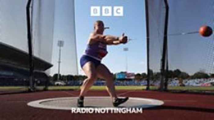 The record-breaking hammer thrower from Woodthorpe