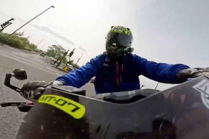 Biker banned for 100mph stunts after his own footage goes viral on Instagram