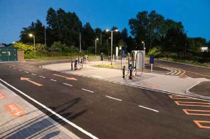 Electric vehicle charging hub officially opens next to cinema in Renfrewshire