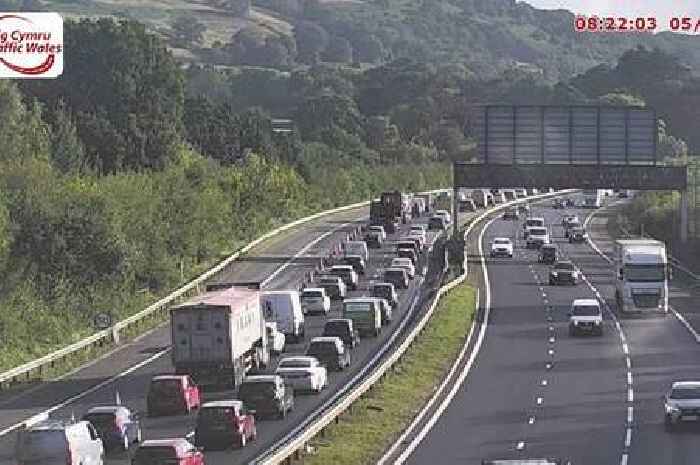 Live updates as crash blocks part of M4 around Cardiff causing long delays