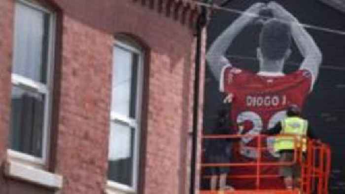 Diogo Jota mural completed at Anfield