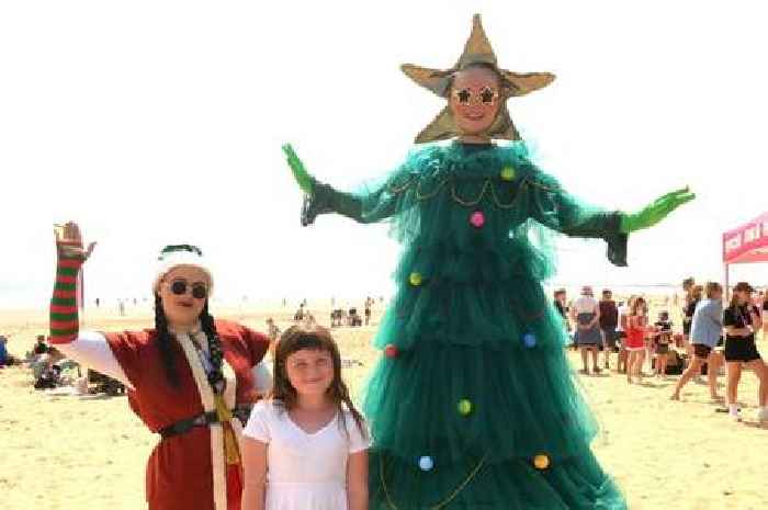 Merry Bridmas! Christmas comes to East Yorkshire seaside town in August