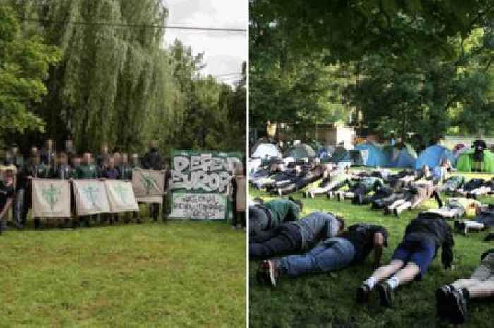Chilling images show Scots racists meet neo-Nazis in Germany to plot “revolution”
