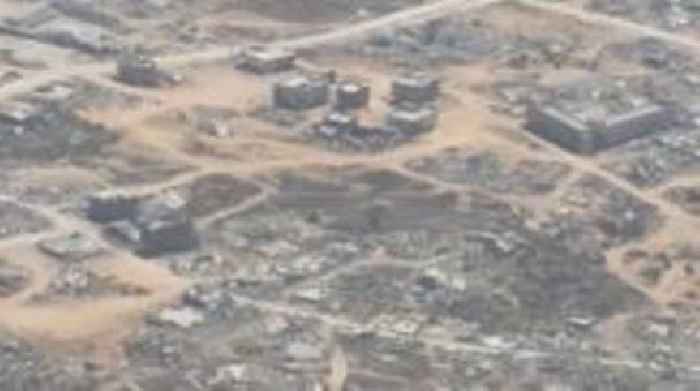 Aerial footage shows Gaza in ruins