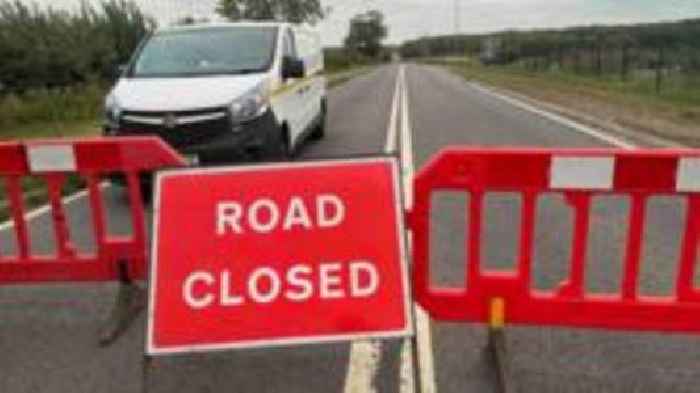 Road closed after fatal motorbike crash