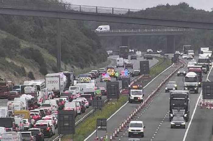 Live updates as crash closes multiple lanes of M4 near Bridgend