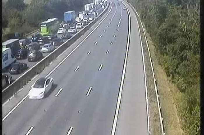 M4 traffic live: Vehicle fire sparks huge delays