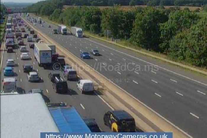 M6 huge delays live after crash near Birmingham Airport