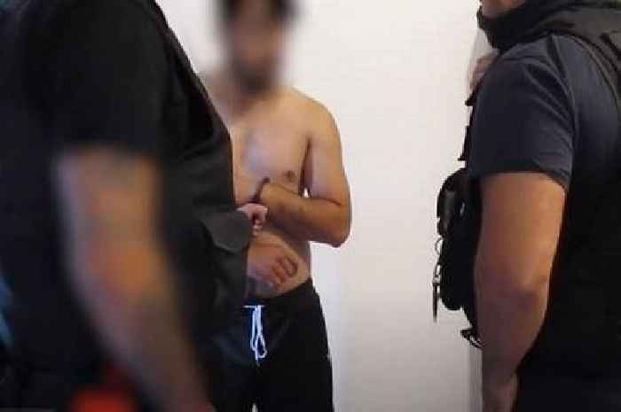 Moment Birmingham 'people smuggler' arrested amid small boats probe