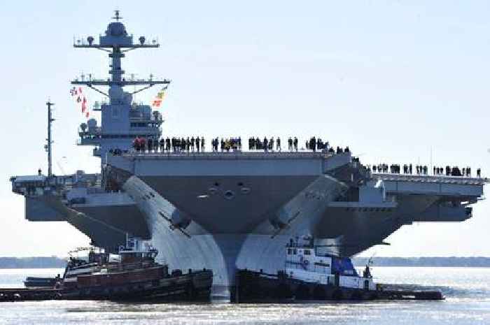 World's most powerful warship arrives in Europe as US flexes muscles over global tensions