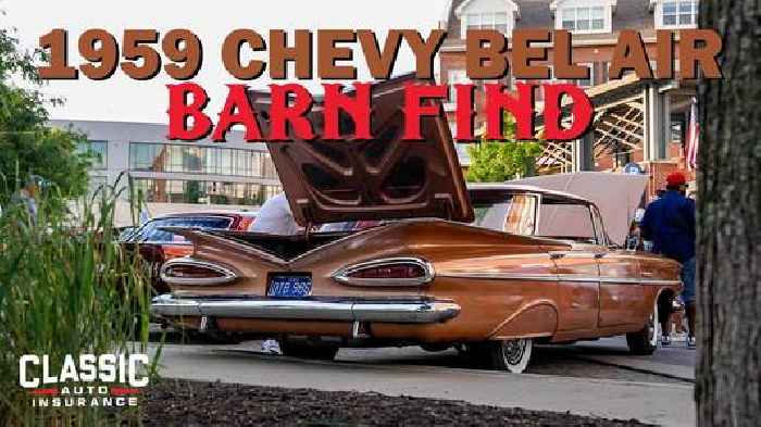 Super-Rare 1959 Chevrolet Bel Air 4-Door Flat Top Survivor Is Out After 40 Years in a Barn