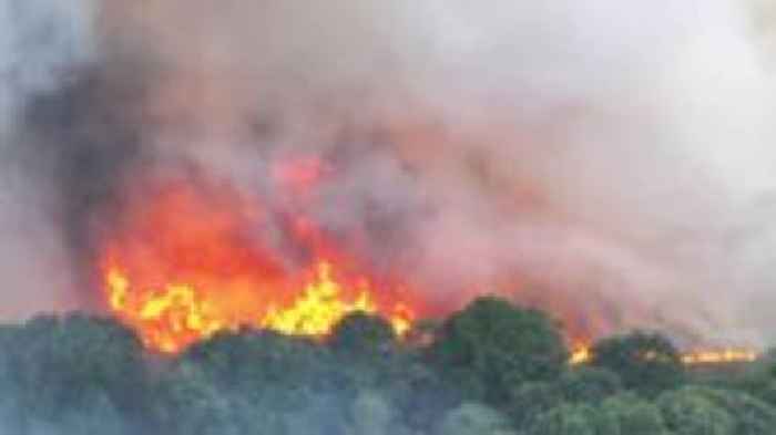 Major incident declared as crews tackle two blazes
