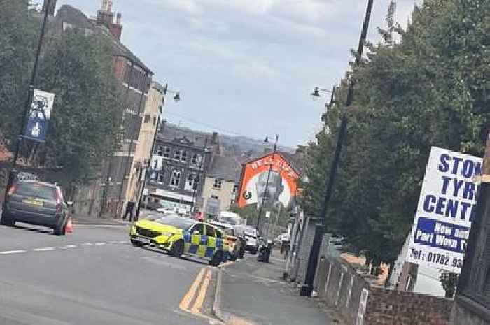 Live updates as 'six police cars' on shut Stoke-on-Trent road