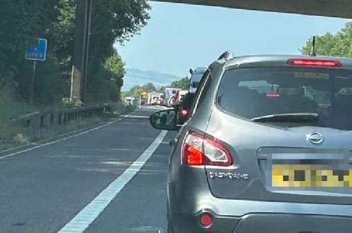 M5 crash: Child trapped as car rolled onto roof