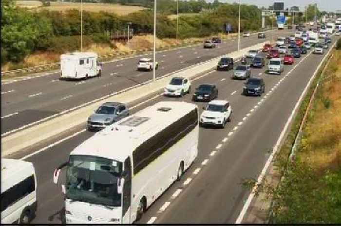 M5 traffic live: Crash brings motorway to a standstill with 40 minute delays and four miles of congestion
