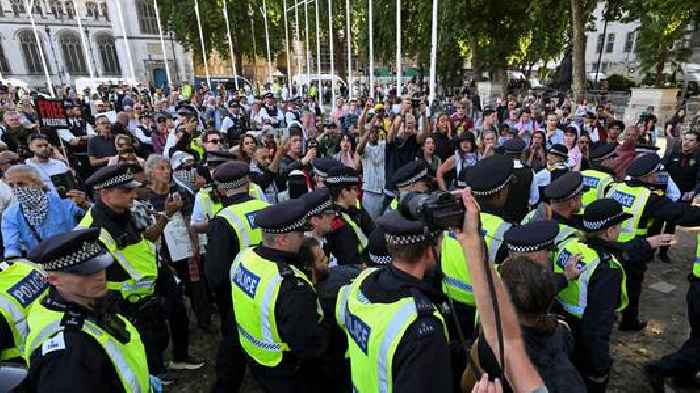 More than 500 people arrested after Palestine Action protest - with almost half aged 60 and above