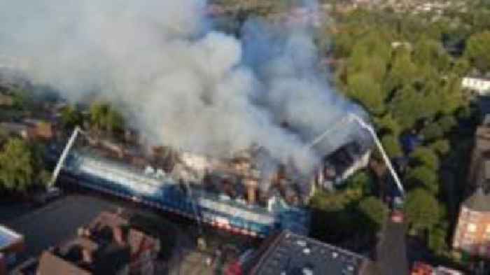 'Outpouring of grief' as fire destroys historic hotel