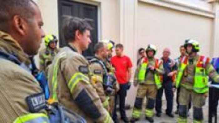 Firefighters practise historic buildings response
