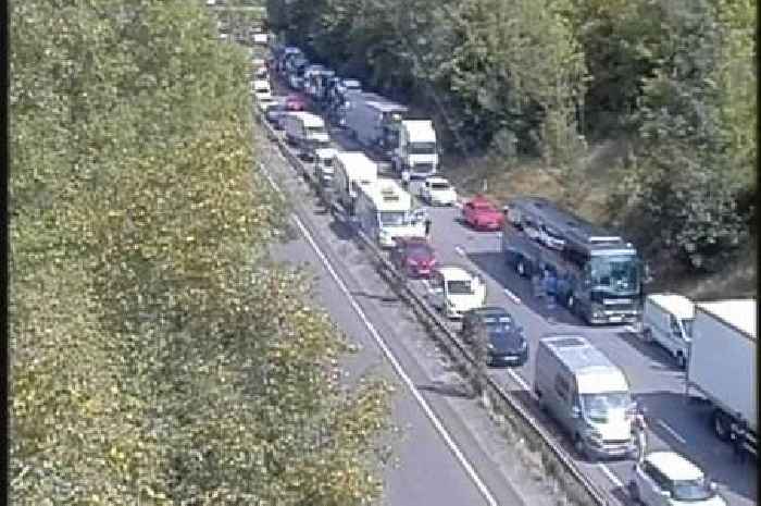 A42 closed live updates as 'multi-vehicle collision' shuts main road near East Midlands Airport