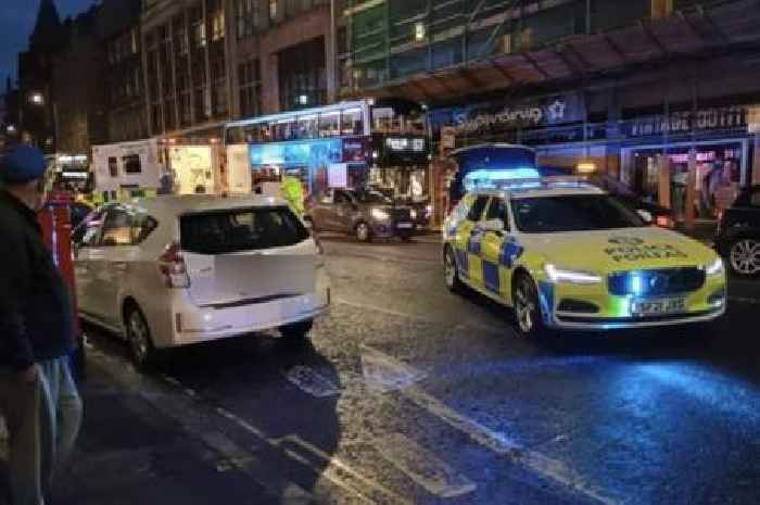 Man 'seen lying on road' after cyclist 'knocked down by car' in Edinburgh
